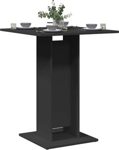 vidaXL Bistro stôl čierny 60x60x75 cm Drevo Materiál vidaXL Bistro stôl čierny 60x60x75 cm Drevo Materiál