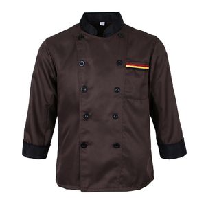 Unisex Kurzarm Kochjacke Bäckerjacke Hotel Uniform Küchen Koch Arbeitskleidung 