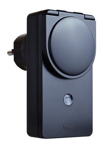 Funk-Steckdose Schalter Aussen (Empfänger Farbe schwarz) für System CUVEO