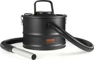 VEVOR vysavač popela, 15 l se silným sacím výkonem 1200 W, krbový vysavač s reverzním sáním, napájecí kabel 3M, max. sací výkon 16 Kpa, pro krby, peletová kamna, kamna na dřevo, hořáky na dřevo