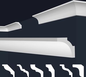MARBET DESIGN Stuckleisten XPS Styropor weiß - Deckenleisten Deckenstuck Leisten E-Leisten - (2 Meter / 1 Leiste E-11) MARBET DESIGN Stuckleisten XPS Styropor weiß - Deckenleisten Deckenstuck Leisten E-Leisten - (2 Meter / 1 Leiste E-11)