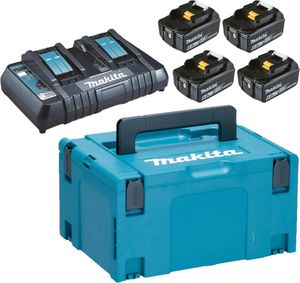 Makita Power Source Kit 198091-4, 4 x 6,0 Ah, mit Doppelladegerät Makita Power Source Kit 198091-4, 4 x 6,0 Ah, mit Doppelladegerät