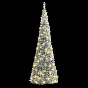 vidaXL Pop-Up-Weihnachtsbaum Künstlich Beschneit 150 LEDs 180 cm