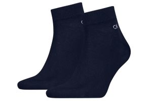 Calvin Klein Quarter Sneaker Socken Herren Kurzsocke 6 Paar, Farbe:Black, Socken & Strümpfe:39-42