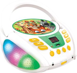 Lexibook Odtwarzacz CD Bluetooth podświetlany Zwierzęta