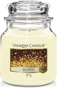 Yankee Candle Classic Medium Jar All Is Bright Kerze, 411 g