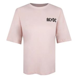 AC/DC - "1982 Rock Tour" T-Shirt für Damen TV858 (S) (Hellrosa)