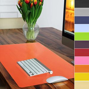 Schreibtischunterlage ideal für Büro & Zuhause Anti-Rutschbeschichtung in vielen Farben Orange