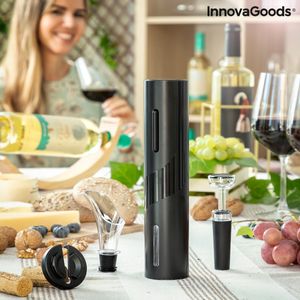 Elektrická vývrtka s príslušenstvom na korkovanie vína InnovaGoods