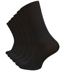 Cotton Prime® 6 Paar Socken ohne Gummibund 43-46 schwarz