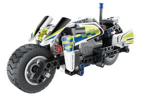 Teknotoys Active Bricks Pullback Polizei- Motorrad