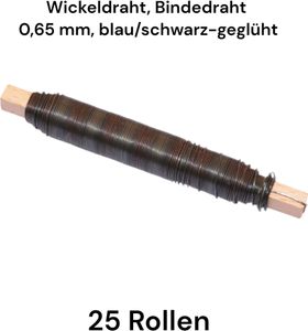 Floristendraht blaugeglüht für Deko & Floristik 0,65mm 2,5kg Bindendraht Basteldraht