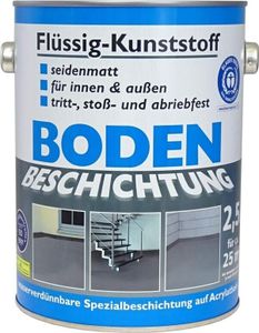 Wilckens Flüssig Kunststoff 2,5L Bodenbeschichtung 25m² Betonfarbe Beton Beschichtung; RAL 7001 Silbergrau