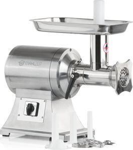 Mahlzeit Edelstahl Fleischwolf elektrisch silber 650W 150kg/h mit Wurstfülleraufsätzen Wurstmaschine Mahlzeit Edelstahl Fleischwolf elektrisch silber 650W 150kg/h mit Wurstfülleraufsätzen Wurstmaschine