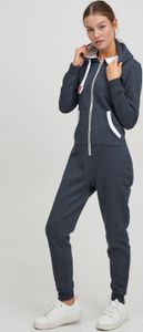 OXMO OXBenna Damen Overall Jogginganzug Onesize mit Kapuze Kordel Kängurutasche Baumwollmischung Regular fit