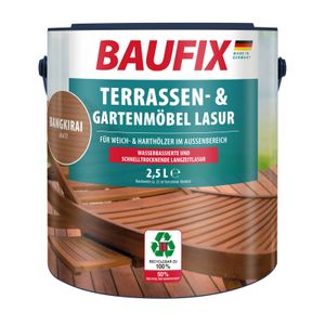 BAUFIX Terrassen- & Gartenmöbel-Lasur bangkirai matt, 2.5 Liter, Holzöl