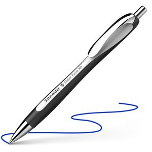 Kugelschreiber Schneider Slider Rave XB, weiß-schwarz - Mine blau, 5 Stück