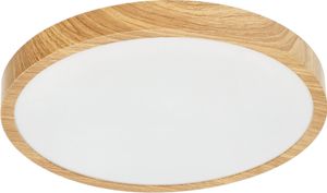 LED-Plafond PERETI 18W Holzring 29,5cm, 3000K warme Farbe, 1800lm, IP44, 220-240V EDO777612 EDO