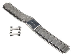 Ersatzband Timex Edelstahl für T2N165 Silberfarben 20mm