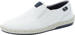 Rieker B4551 81 pánská nazouvací obuv bílá, bílá, velikost 45