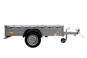 Tieflader Garden Trailer 200 KIPP 200x106 cm 750 kg [mit Flachplane und Stützrad]