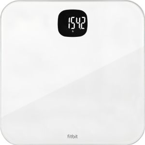 Fitbit Aria Air, Elektronická osobná váha, 181 kg, Biela, 4,5 kg, kg/lb, ST, Štvorec