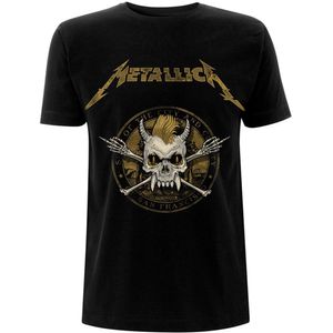 Metallica - "Scary Guy Seal" T-Shirt für Herren/Damen Unisex RO906 (L) (Schwarz)