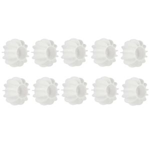 INF Anti-Wickel-Waschmaschinenball, Trocknerball, wiederverwendbar, 10er-Pack Weiß