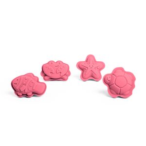 Bigjigs Toys Silikonové formičky růžové Coral