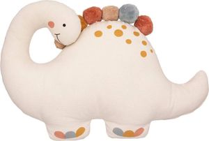 Dekorační polštář s bambulemi DINO, O 38 cm