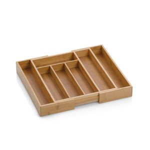 Kela | Besteckkasten 'Kalma', Schubladeneinteiler, ausziehbar 28,5-39 x 33 cm, Bambus