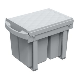 SVITA Einbau-Mülleimer Unterschrank Küche Auszug 40L mit 2 Fächern Mülltrennung