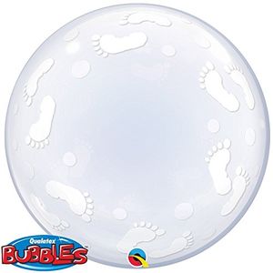 Deco Bubble Ballon Schneeflocke 61 cm unaufgeblasen Ballongas geeignet