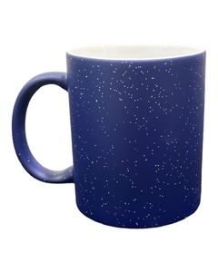 1 Stk. Zaubertasse "Glitzer Edition" , Blau, Sublimation