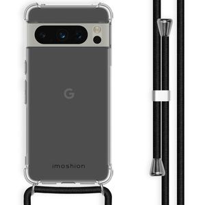 iMoshion Schutzhülle Google Pixel 8 Pro mit Band Back over mit Kette Handyhülle für Google Pixel 8 Pro - Schwarz