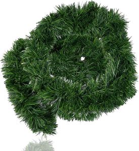 Weihnachtsgirlande grün 10 Meter - künstliche Dekogirlande Ø 10 cm - Tannen Girlande als Weihnachtsbaum - Weihnachten Dekoration