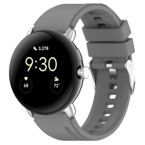 INF Ersatzarmband aus Silikon, kompatibel mit Google Pixel Watch 1/2 Grau