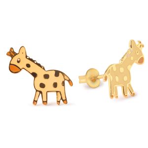Giraffe Ohrringe vergoldet