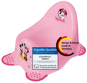 Töpfchen Disney Minni Maus rosa für Babys und Kinder stabiler Babytopf mit Anti-Rutsch-Funktion
