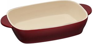 RESTO Auflaufform - Backform - Lasagneform - Brotbackform - Rechteckig aus Keramik für Brot Lasagne Brownie Kuchen uvm. | (38x23x6,6cm, 2,4 l)
