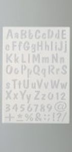 Stencil Buchstaben+Zahlen DIN A4