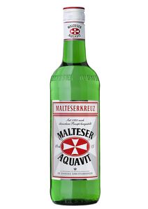 Malteserkreuz Malteser Aquavit mit Shot On-Pack | 40 % vol | 0,7 l