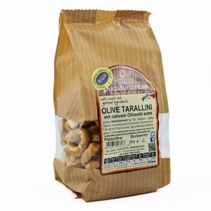 Tarallini Tradizionali mit Oliven, Taralli alle Olive, Puglialimentari, 250 g