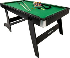 Pegasi Billardtisch 6ft Spider - Billardtisch 6ft - Tischbillard - Zusammenklappbar - Pool Table für Erwachsene - Indoor - - Schwarz Pegasi Billardtisch 6ft Spider - Billardtisch 6ft - Tischbillard - Zusammenklappbar - Pool Table für Erwachsene - Indoor - - Schwarz