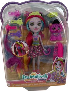 Enchantimals Sunshine Beach HTJ69, Lalka modowa, Damski, 4 lat(a), Dziewczyna, Wielobarwny