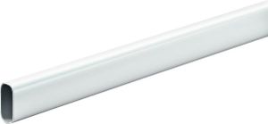 Hettich Schrankrohr für schwere Belastung Ø 30/15 x 1200 mm, oval, weiß