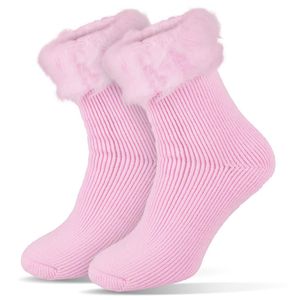 Damen Thermo Socken Thermosocken Kuschelsocken mit hohem TOG Wert von 2.3 Tarjane® - 35/39 - Rosa