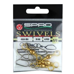 Spro Barrel Swivel+Norway Snap 28kg 6 Meereswirbel