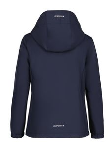 Icepeak Mädchen Softshelljacke Outdoorjacke Wanderjacke Regenjacke Kobryn Jr, Farbe:Blau, Größe:128, Artikel:-933 dark blue