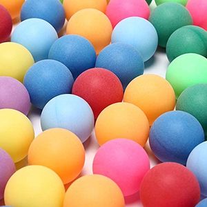 Tischtennisbälle, 50 Stück Fun Ball Training Tischtennis Mixed Color Tischtennis Set für Vergnügungsparksender, Tischtennisspieler Happy Draw